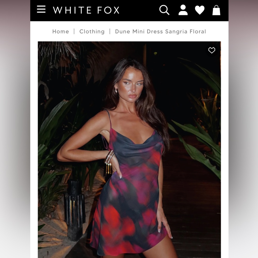 White Fox Dune Mini Dress Size Small